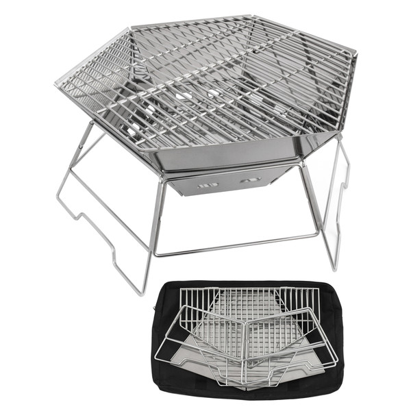 GRILL- UND FEUERSCHALE HEXAGON - Grill