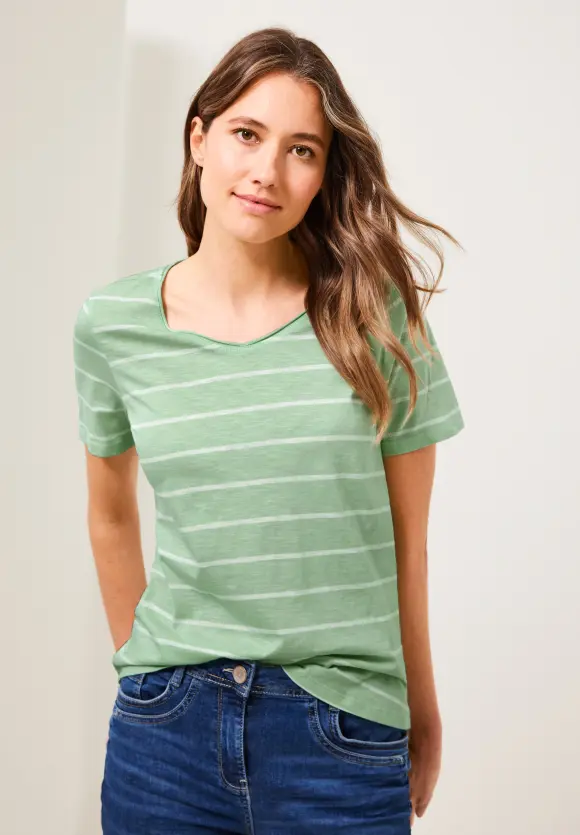 CECIL T-Shirt mit Streifenmuster