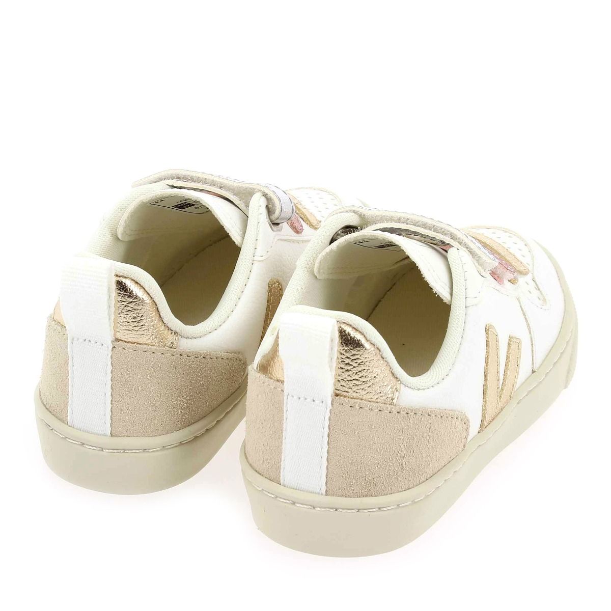 Veja  V-10 VELCRO E22 - Blanc Platine
