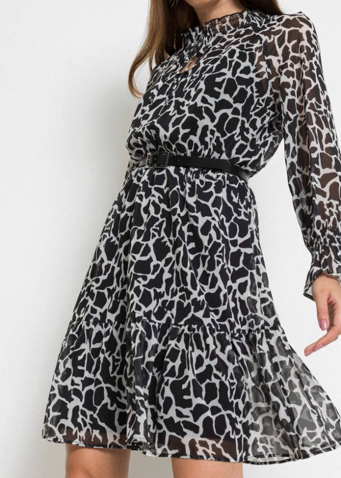 Kleid aus Chiffon mit Unterkleid, Petite