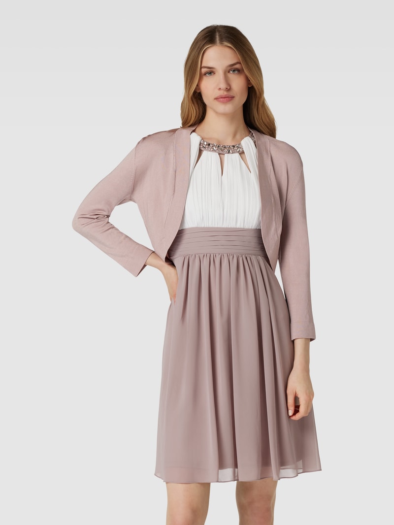 Bolero mit Schalkragen in mauve