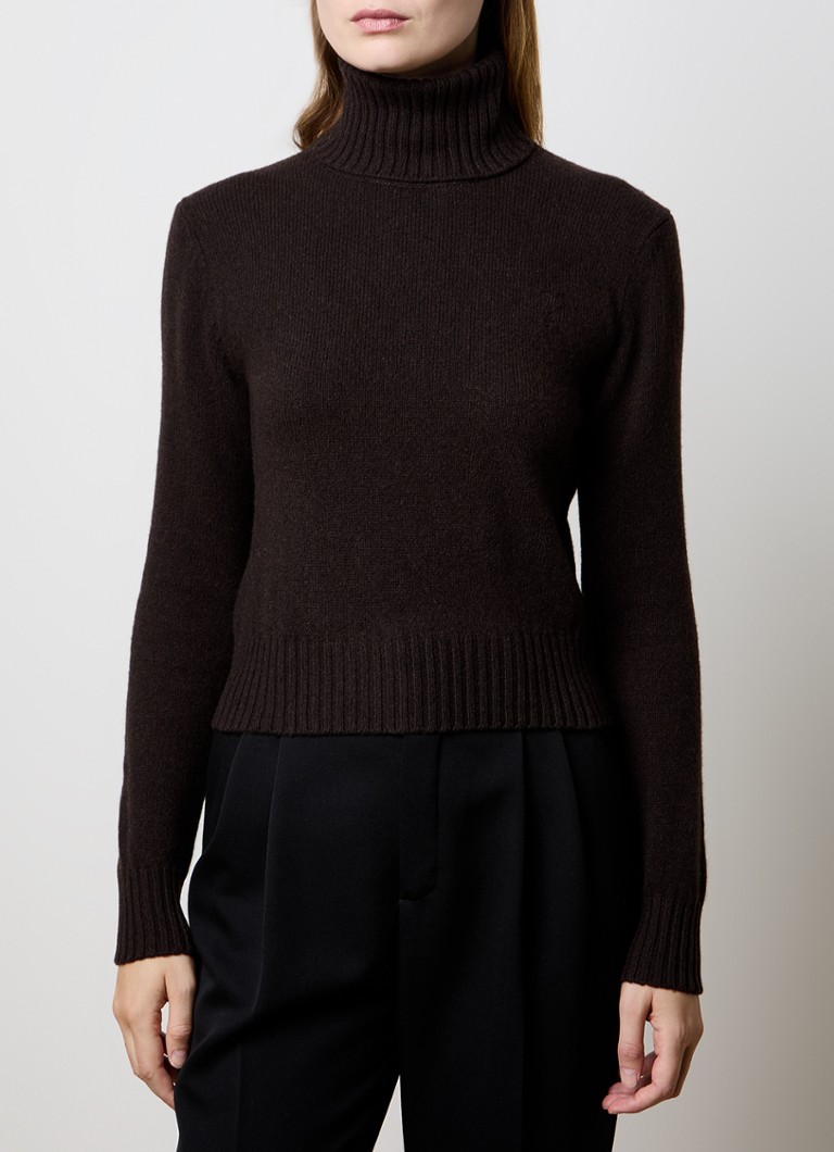 Maglione a collo alto in cashmere pregiato AMI Paris
