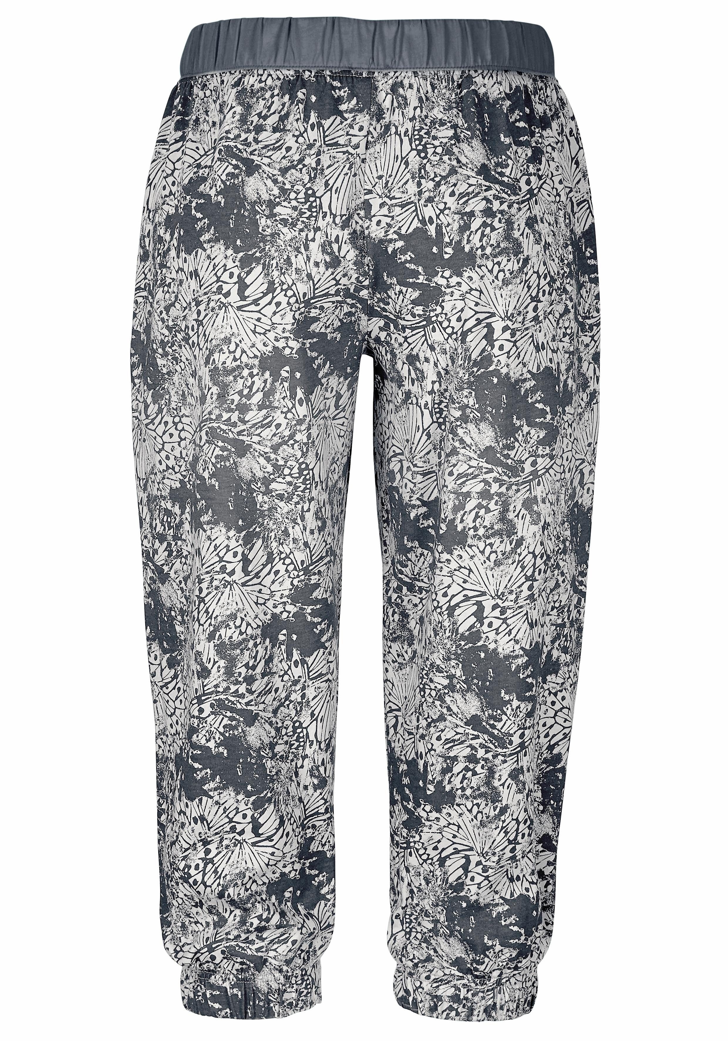 Buffalo Capri-Pyjama (2 tlg., 1 Stück) mit gemusterter Hose