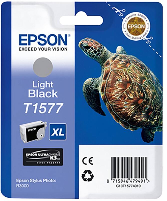 Epson T1577 Original Tintenpatrone C13T15774010 Hellschwarz