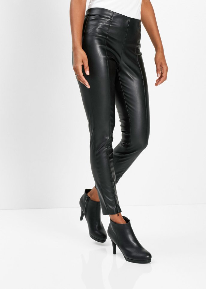 Lederimitat-Leggings