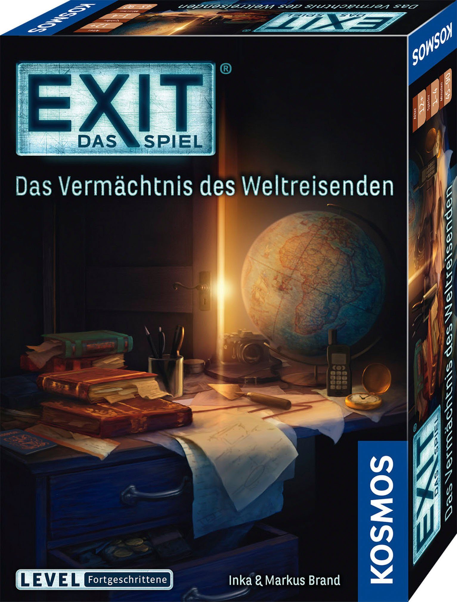 Kosmos Spiel, Rätselspiel EXIT Das Spiel, Das Vermächtnis des Weltreisenden, Made in Germany