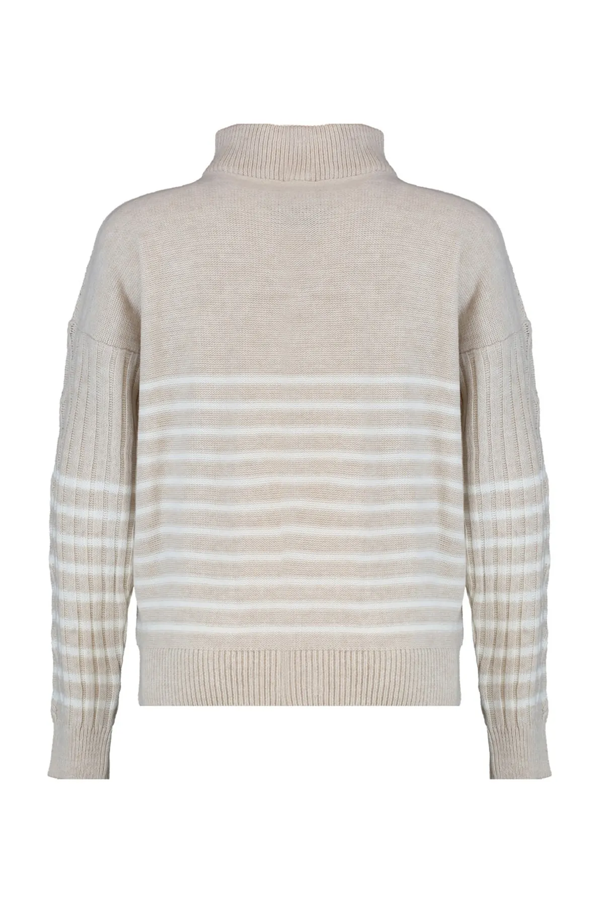 Trendyol Collection  Beiger Strickpullover mit weiter Passform TWOAW22KZ0020