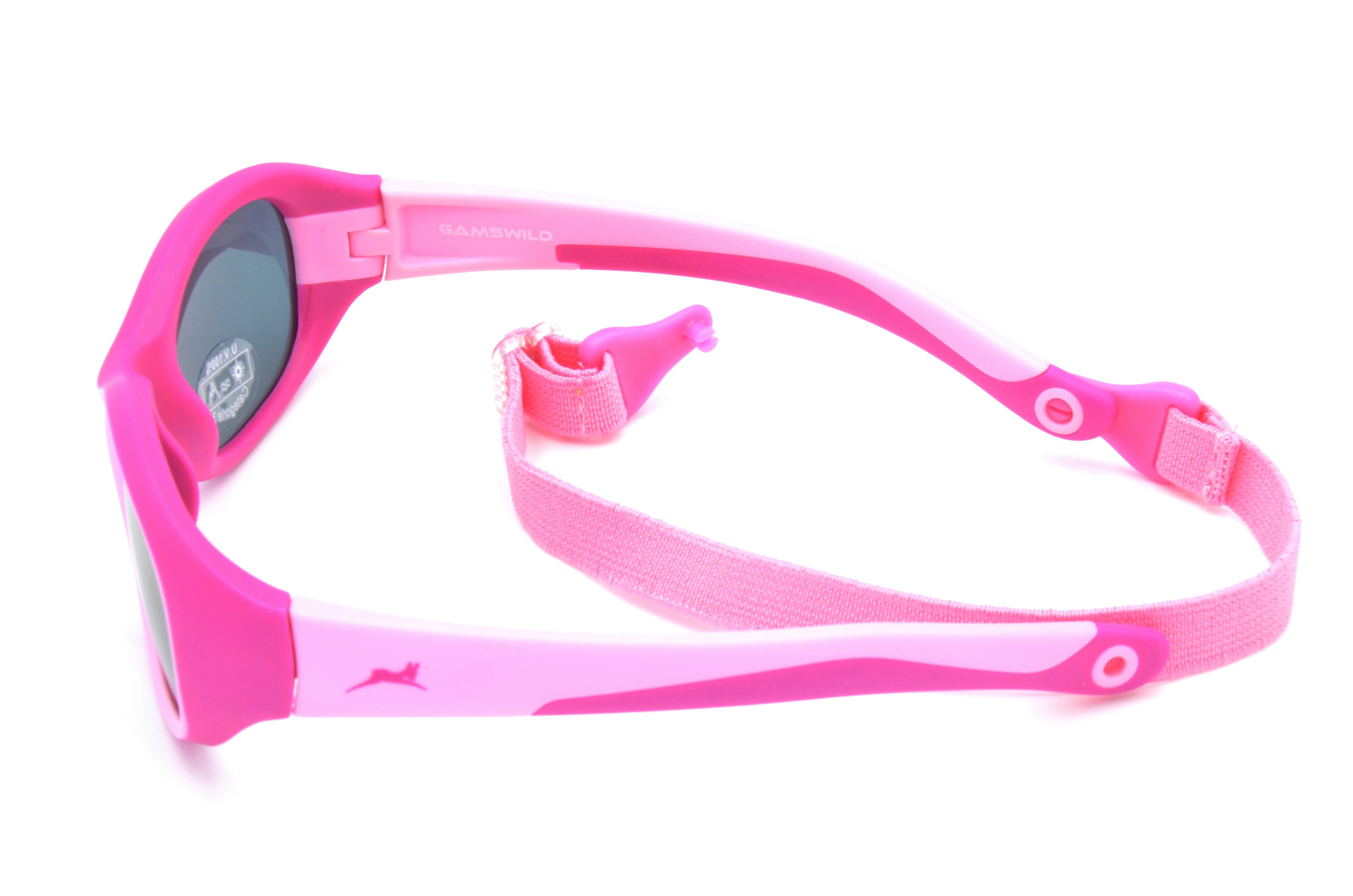 Gamswild Sonnenbrille WK5121 GAMSKIDS Kinderbrille 3-6 Jahre Kleinkindbrille Mädchen Jungen kids Unisex, blau, grün, rosa