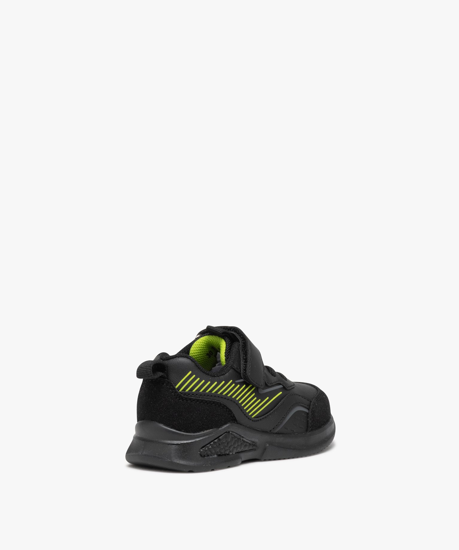 Baskets bébé Garçon unies style running noir | GEMO