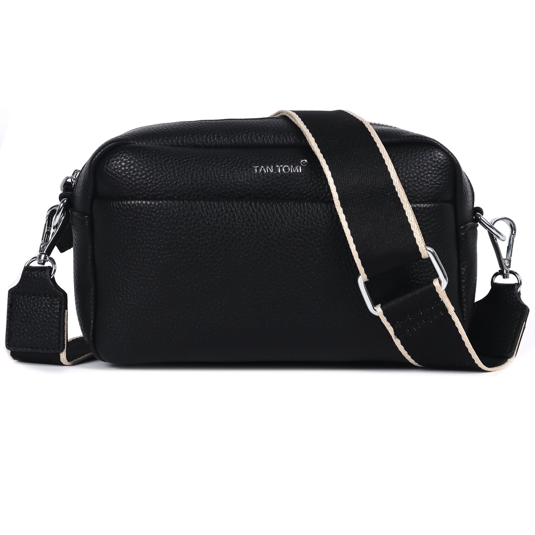 TAN.TOMI Schultertasche Damen Kleine Umhängetaschen, Handtasche mit abnehmbarem Schultergurt