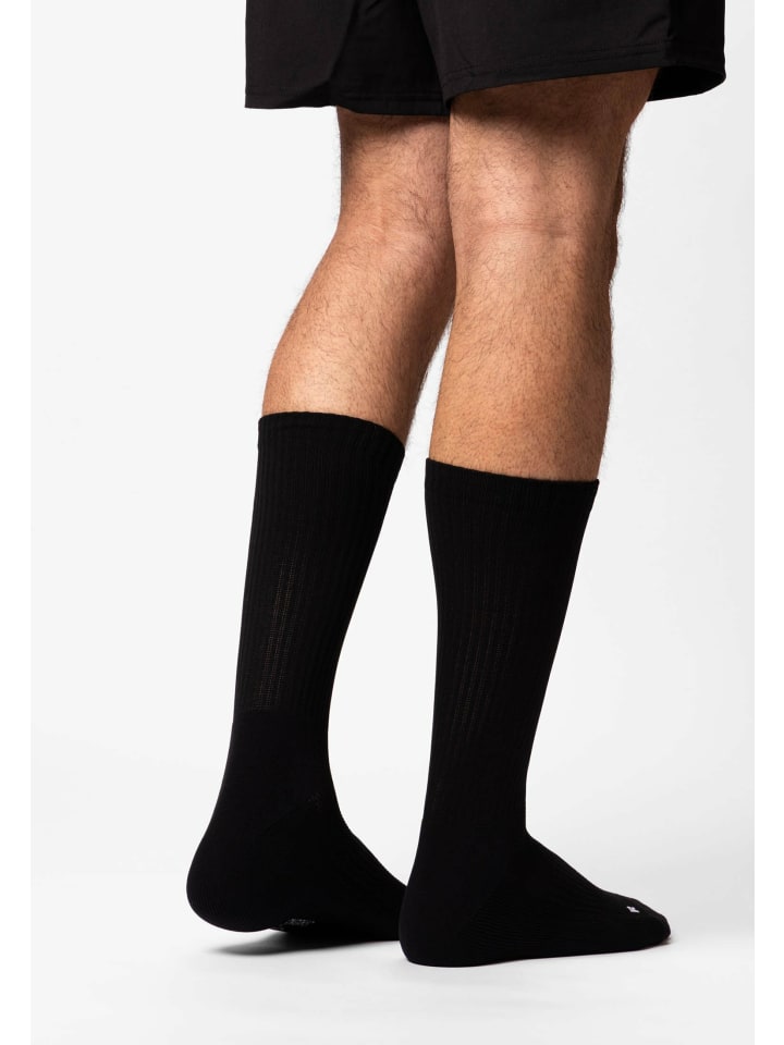 SNOCKS Hohe Laufsocken 4 Paar in Schwarz günstig kaufen