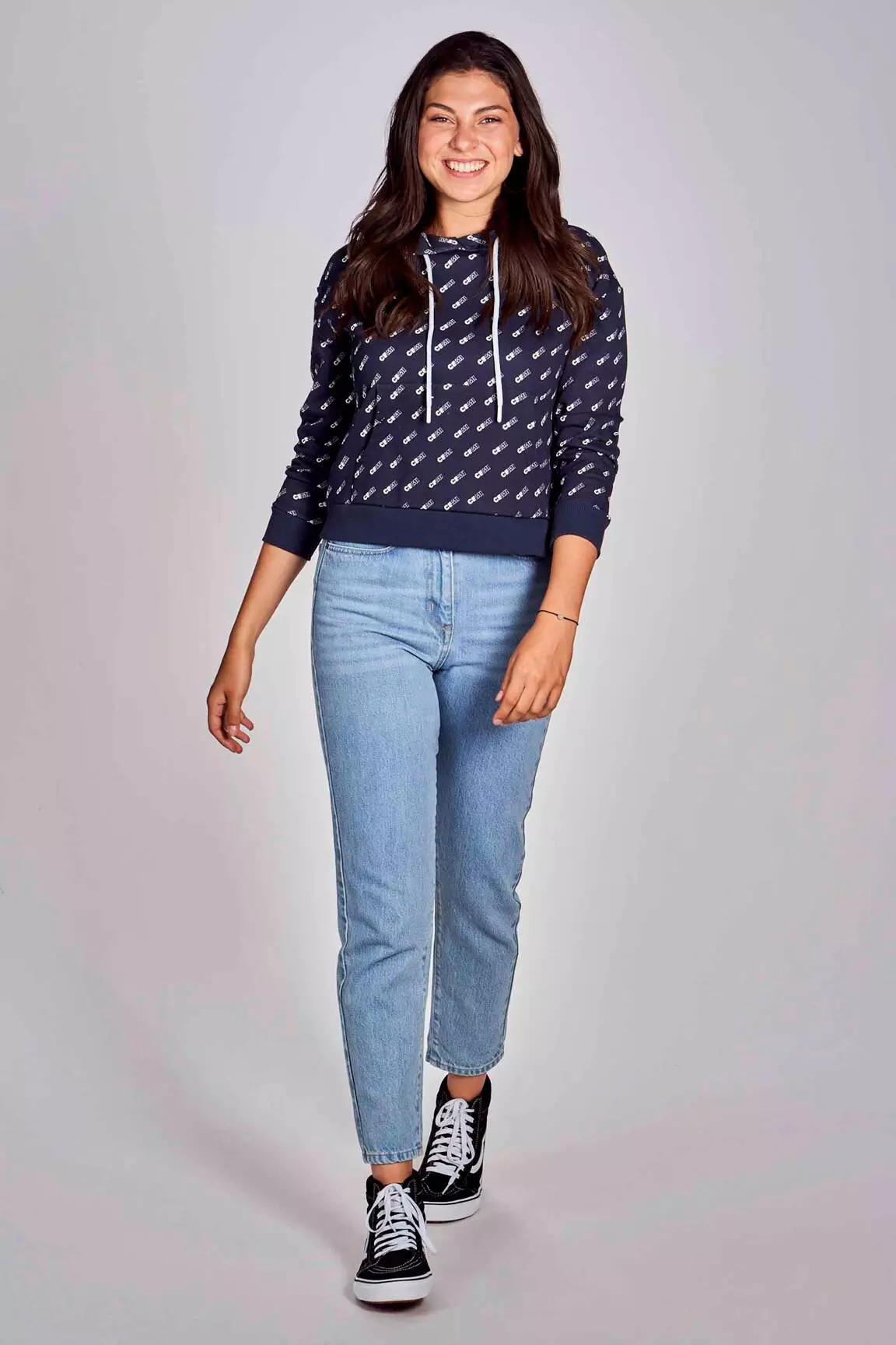 Cemi Sweat Capuche Femme couleur bleu