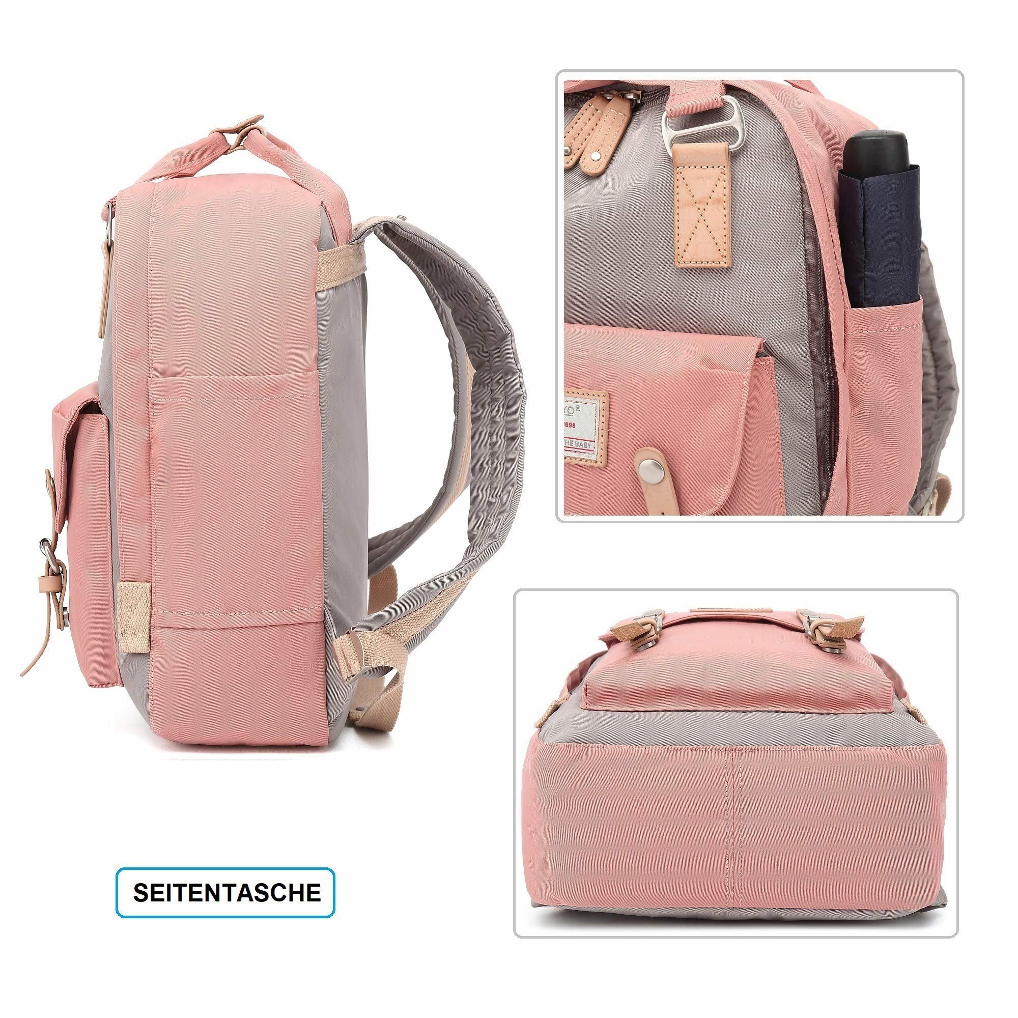 TAN.TOMI Schulrucksack Rucksack für Schule, Arbeit und Freizeit. Tagesrucksack, für Kinder, Teenager, junge Frauen.