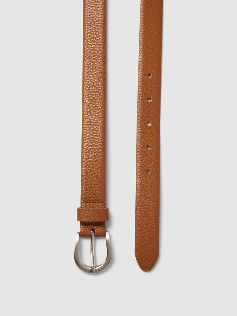 Gürtel aus Leder mit Dornschließe Modell 'Adria' in cognac