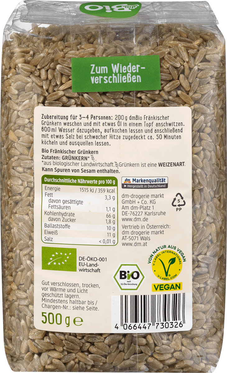 Fränkischer Grünkern, 500 g