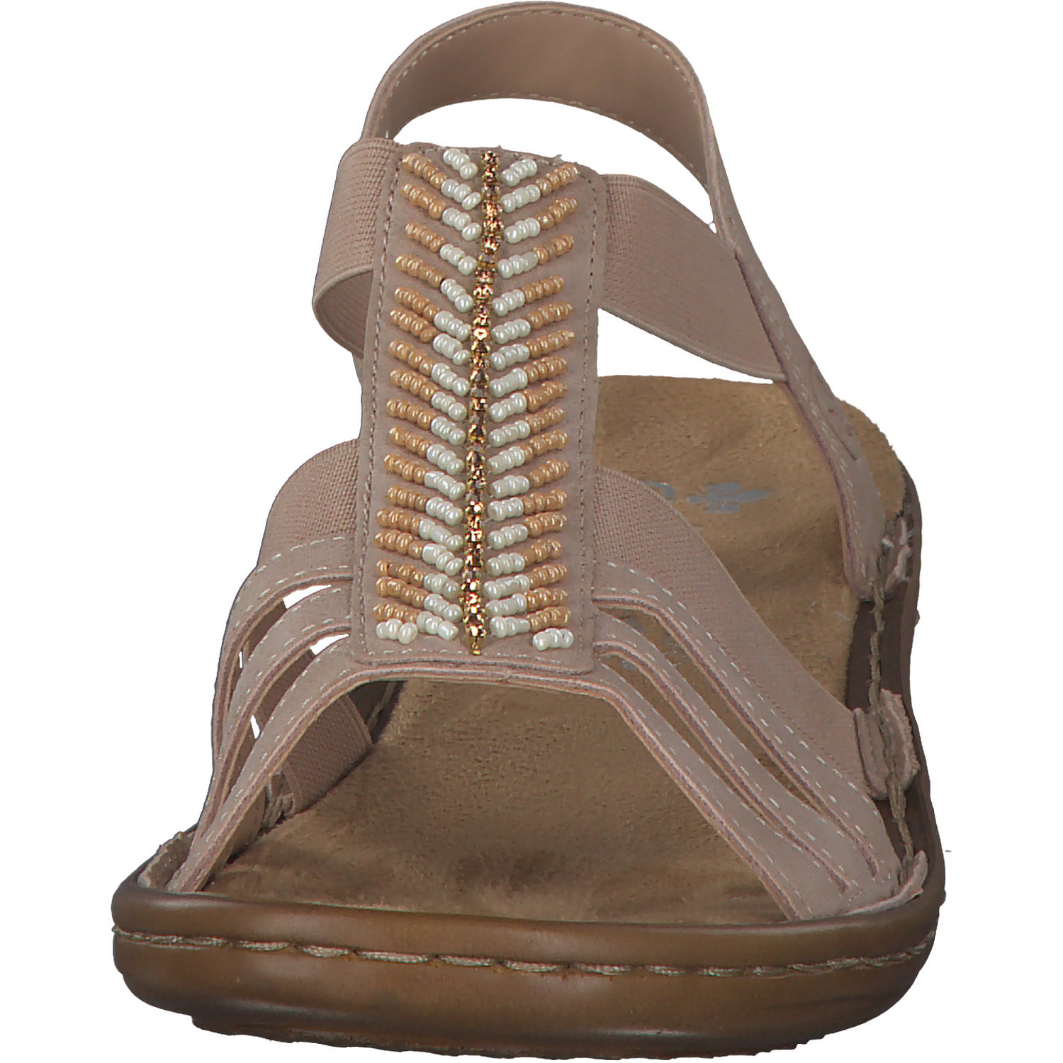 Rieker 60852, Klassische Sandalen, Damen, Beige