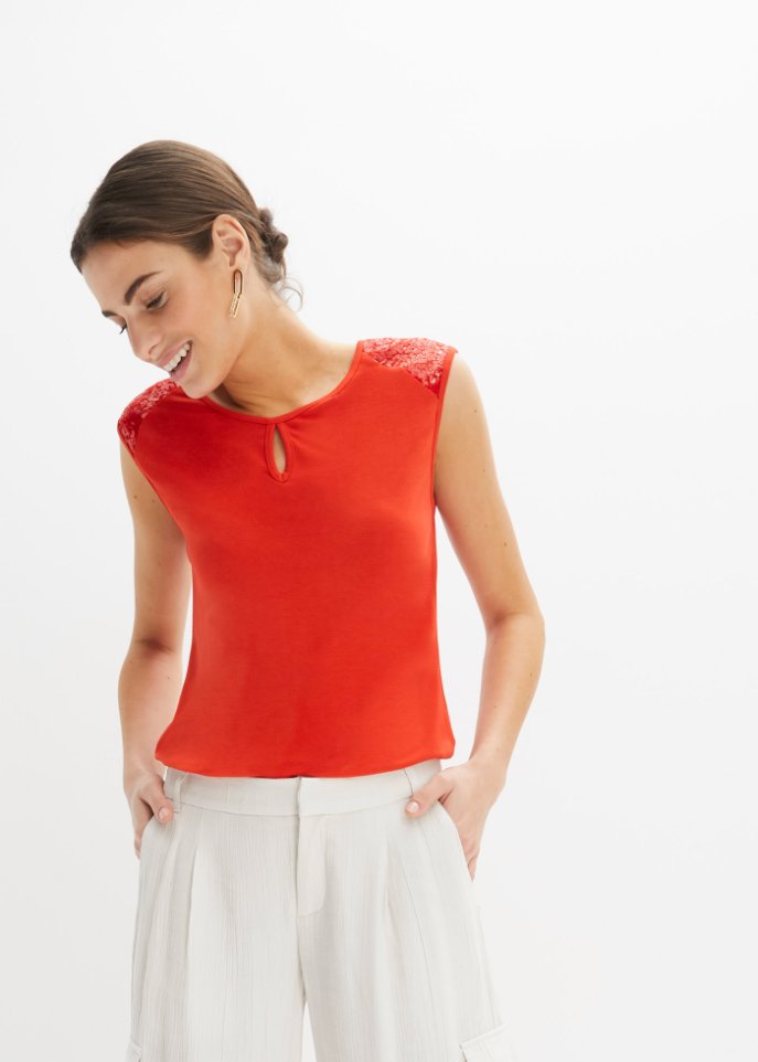 Shirt mit Pailletten