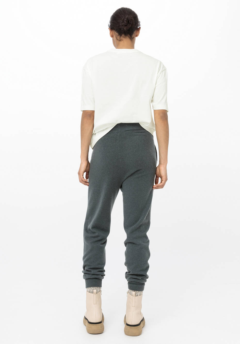 Strickhose aus Bio-Schurwolle mit Kaschmir