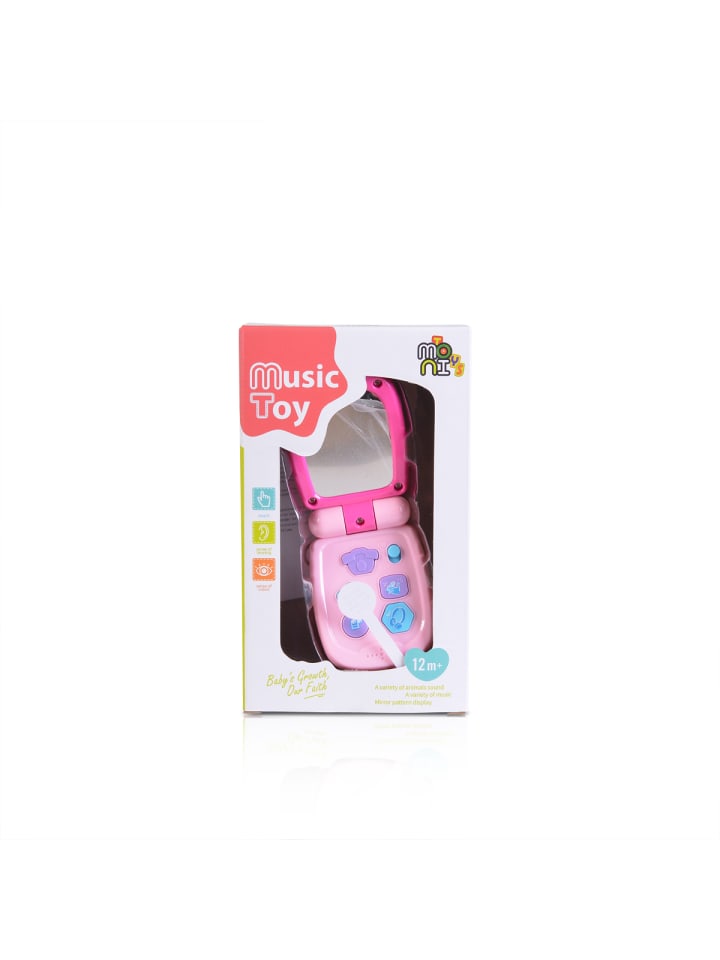 Moni Kinder Musikspielzeug Telefon in rosa günstig kaufen onesize