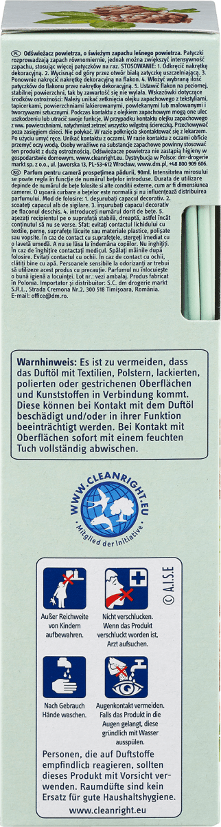 Duftstäbchen Raumduft Sommerliebe mit Duft nach frischer Waldluft, 90 ml