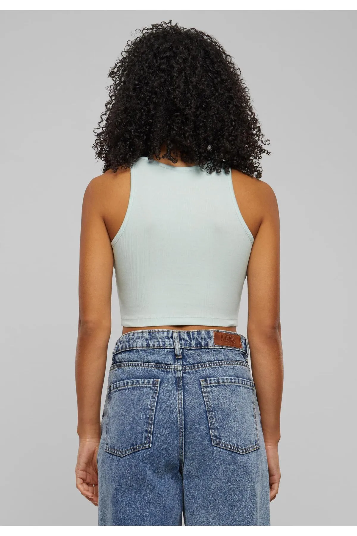 Urban Classics  Damen Ladies Organic Cotton Cropped Rib Top