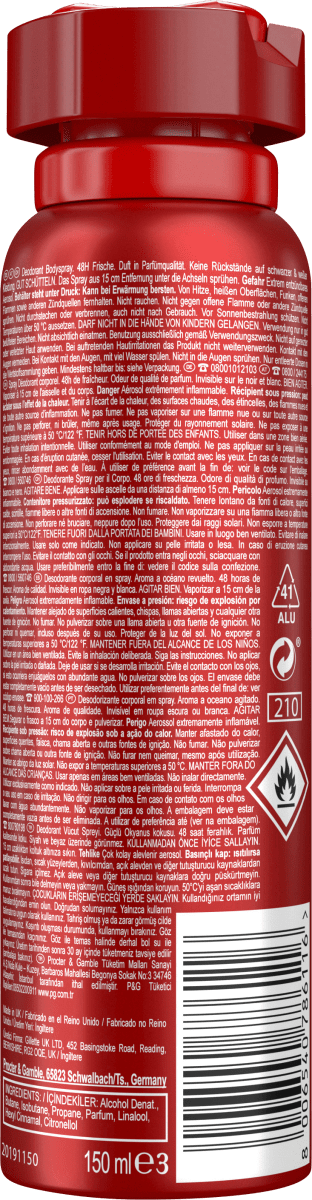Deospray Captain, 150 ml
