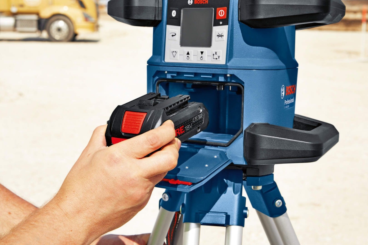 Bosch Blue 06159940P5 GRL 600 CHV Professional Περιστροφικό Λέιζερ 18V 4.0 ProCore + τρίποδο + χάρακας