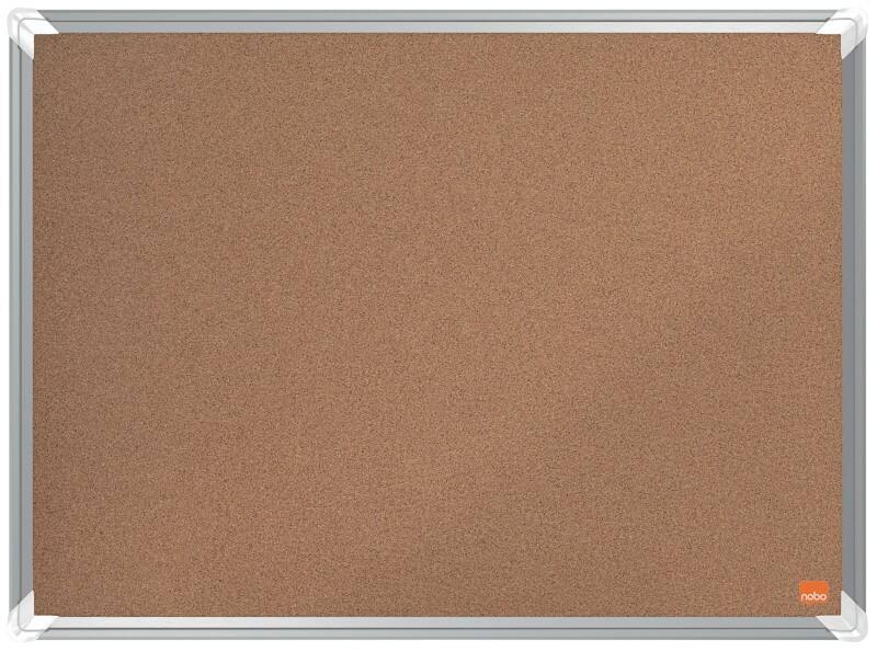 Nobo Premium Plus Wandmontierbare Pinnwand 1915179 Kork Alurahmen 600 x 450 mm Braun