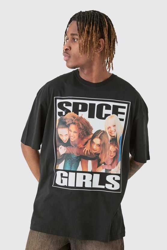 Tall schwarzes Spice Girls T-Shirt