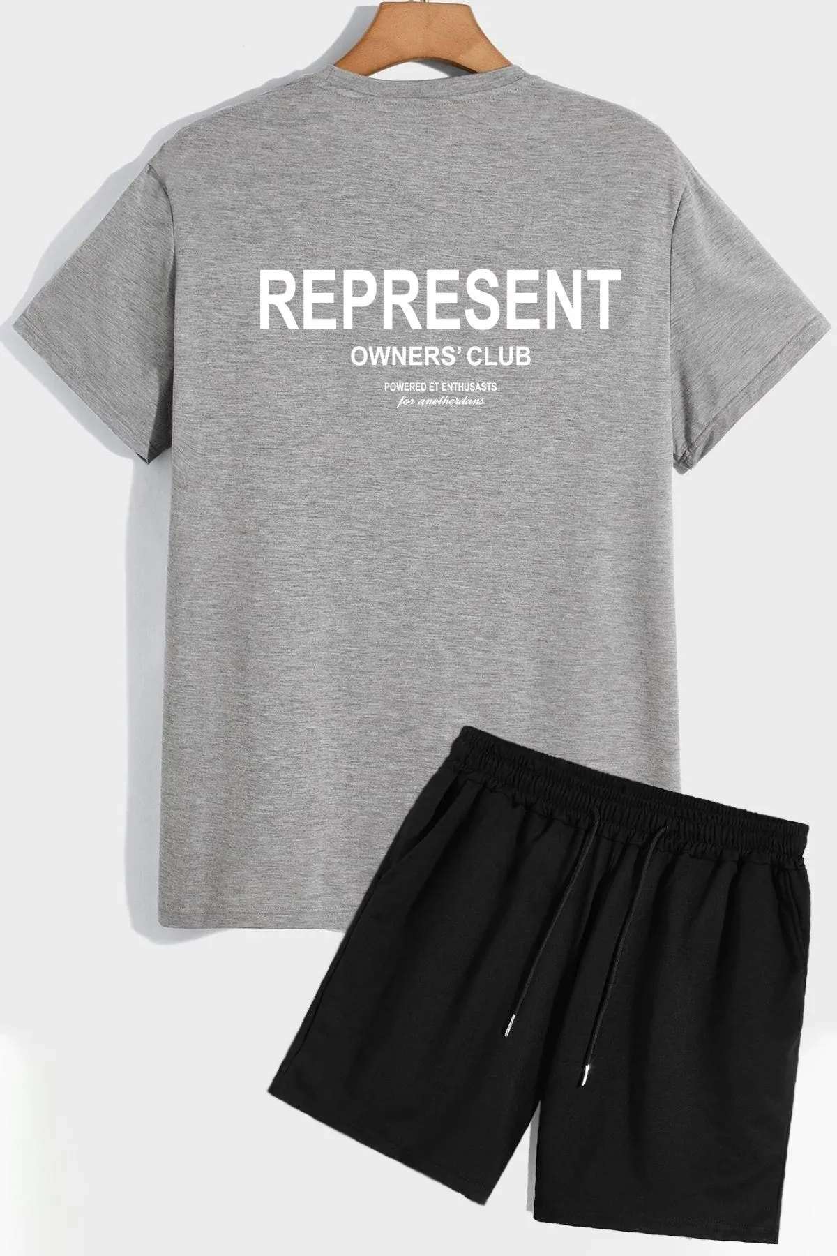 trendypassion  Represent Shorts-T-Shirt-Trainingsanzug-Set