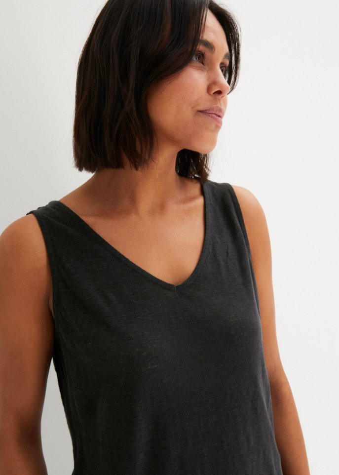 Leinen-Tanktop