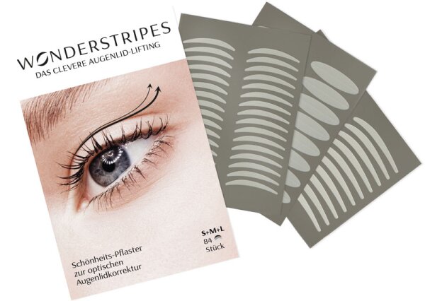 Wonderstripes Beauty Tapes Kombi S+M+L Augenlid-Tape