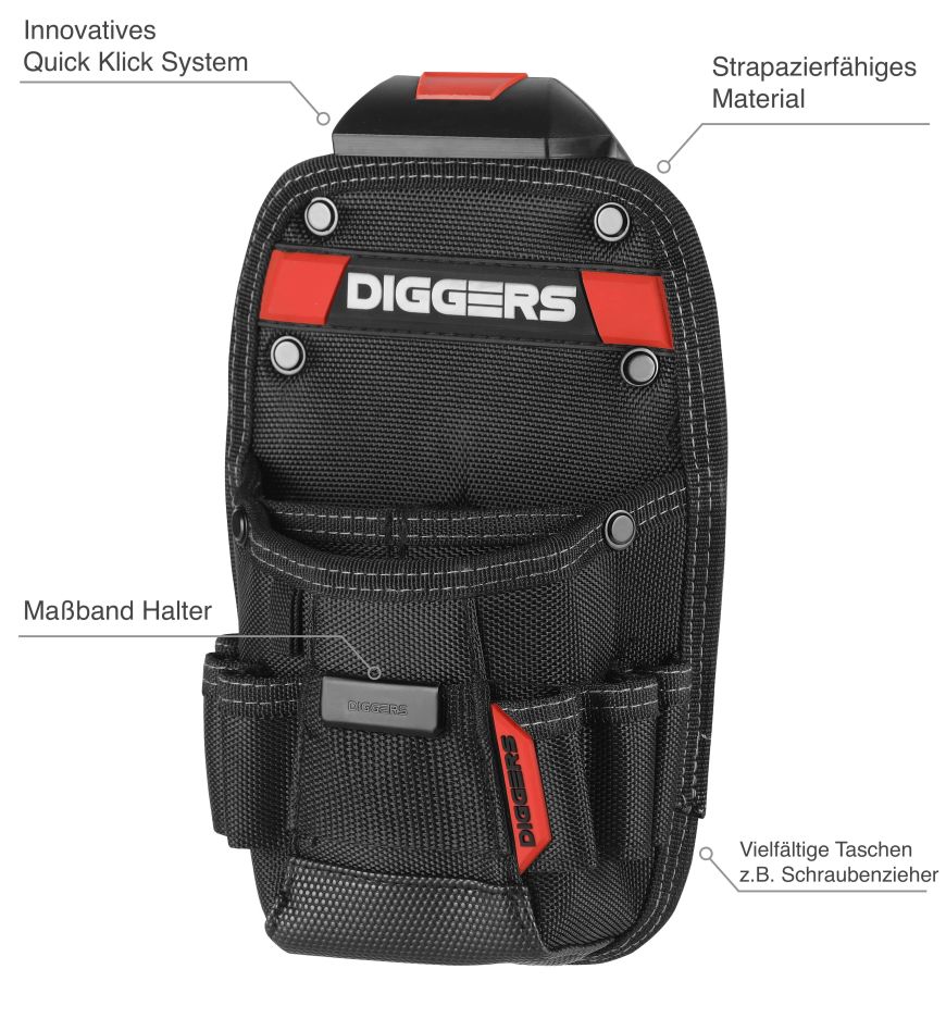 DIGGERS DK569 Quick Klik Techniker-Aufbewahrungstasche