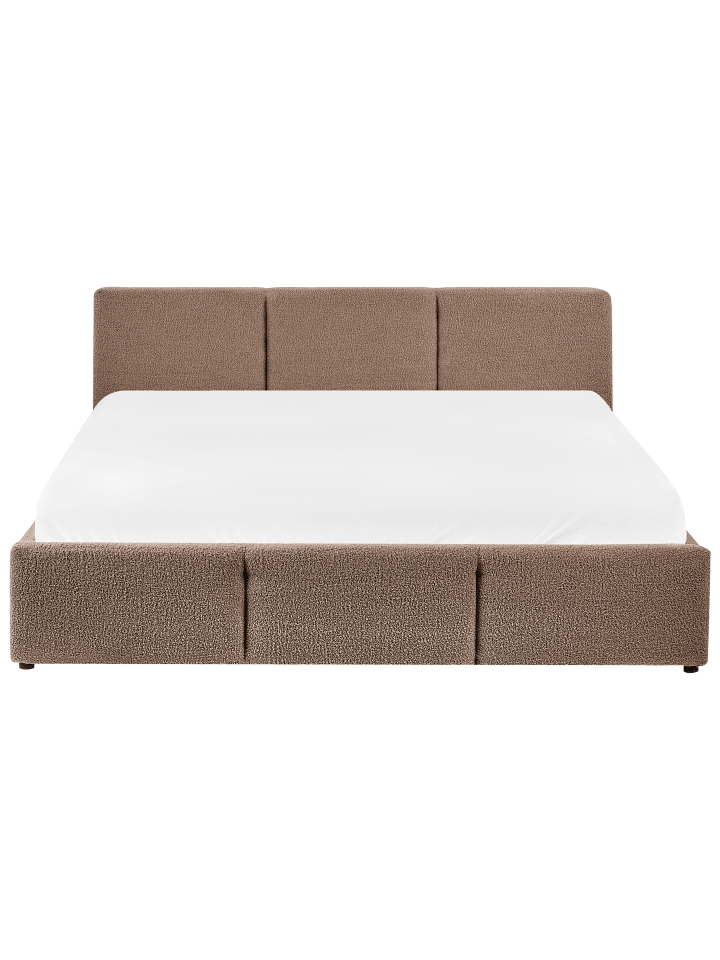 Beliani Doppelbett BOUSSE in Beige - (W) 171 x (H) 79 x (L) 219 cm günstig kaufen onesize