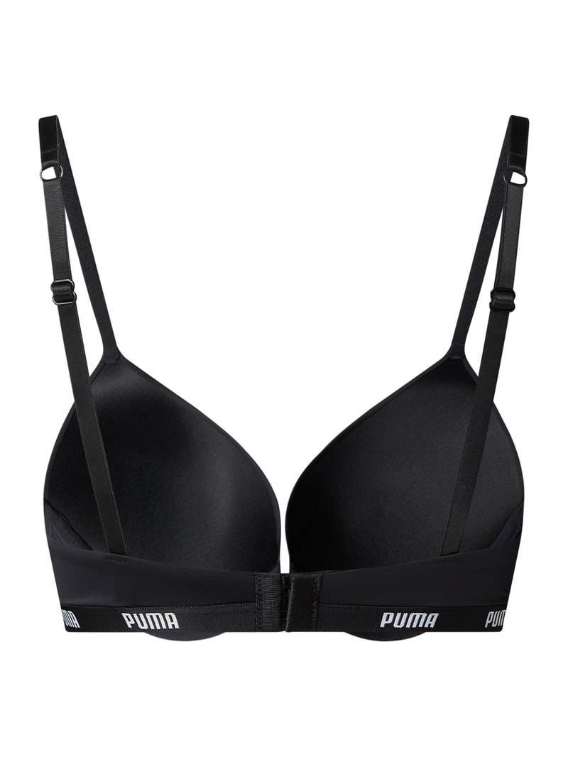 Push-up-BH mit wattierten Cups in schwarz