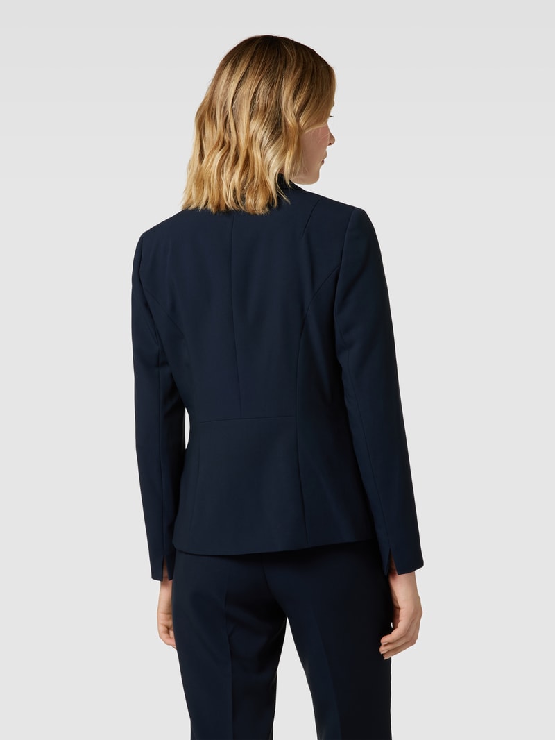 Blazer mit Reverskragen in marineblau