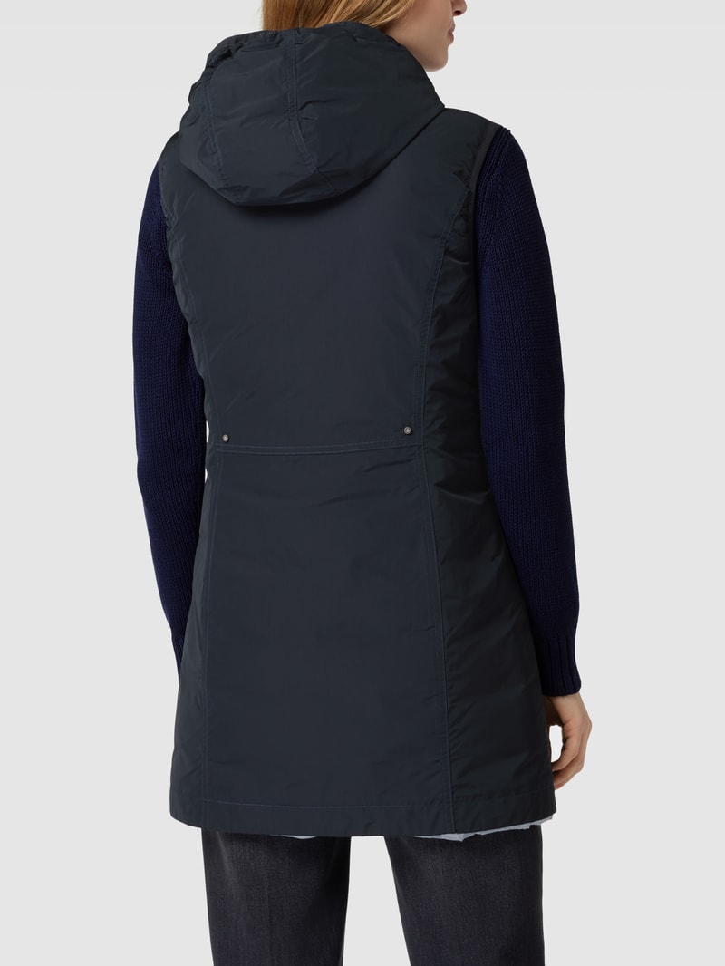 Wendeweste mit Kapuze in marineblau