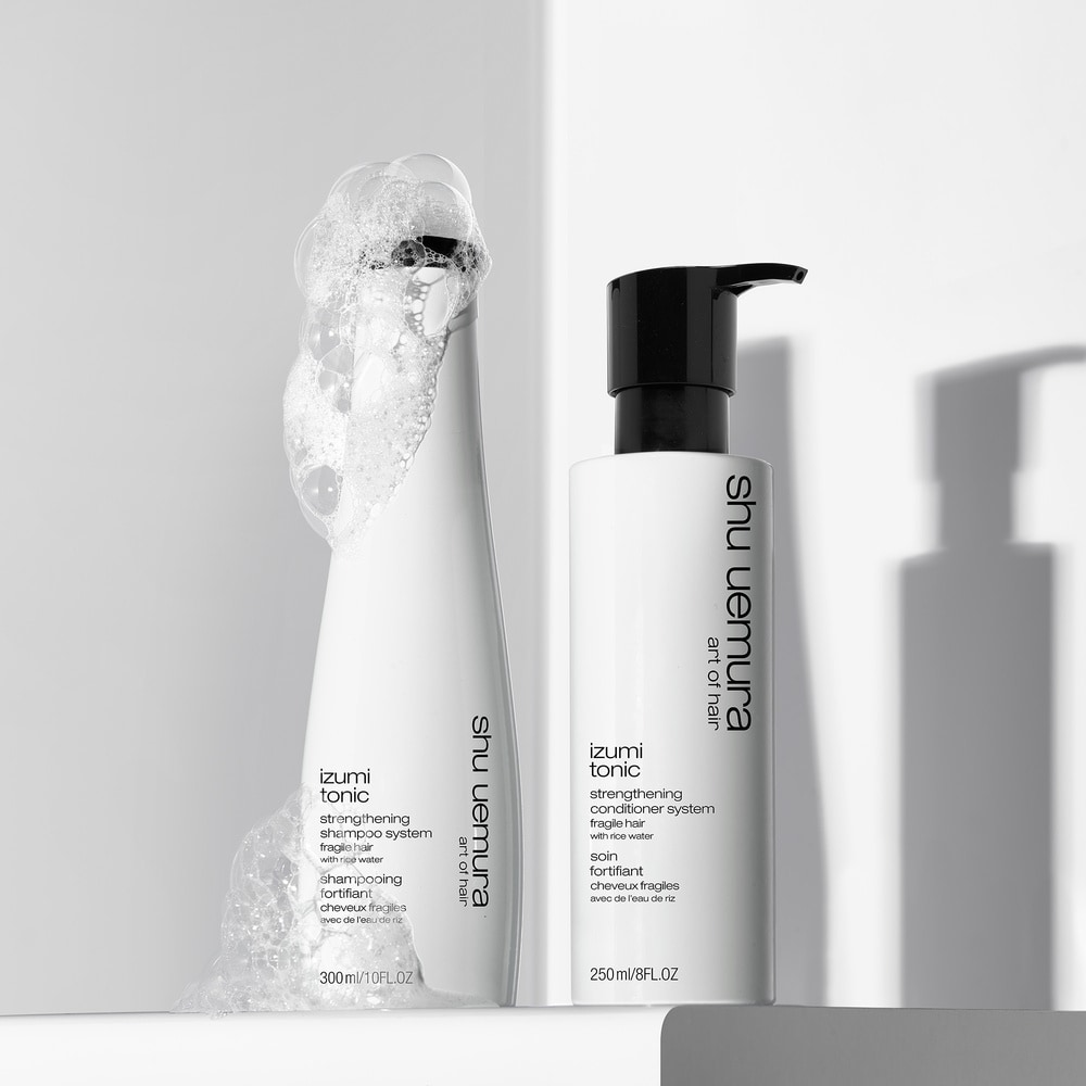 shu uemura art of hair soin pour cheveux fragiles infusé à l'eau de riz Soin