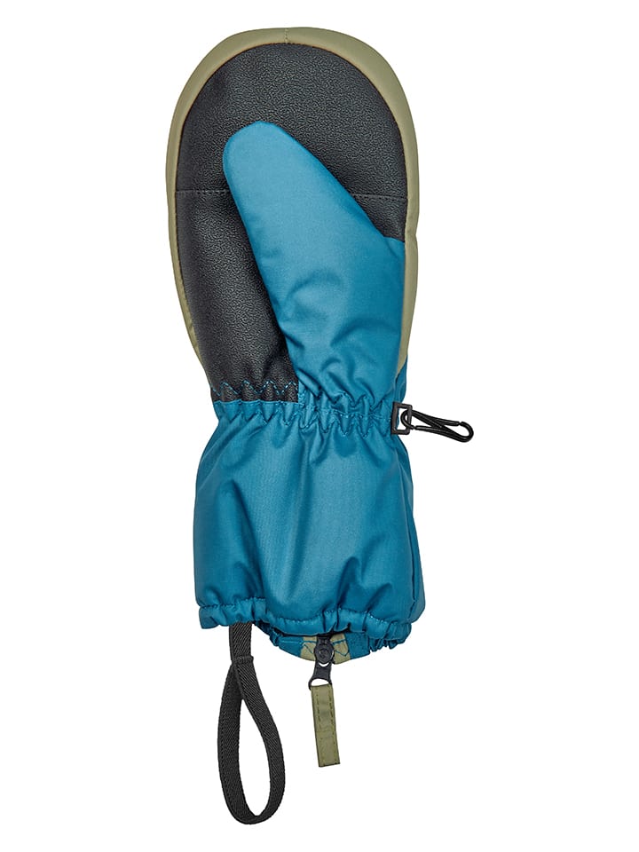 Playshoes Funktionsfäustlinge in Blau/ Orange/ Khaki günstig kaufen