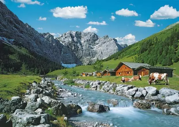 Puzzle 1000 Teile - Karwendelgebirge, Österreich