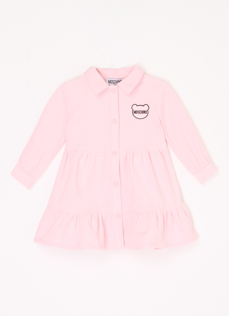 Rochie tip cămașă Moschino din catifea reiată
