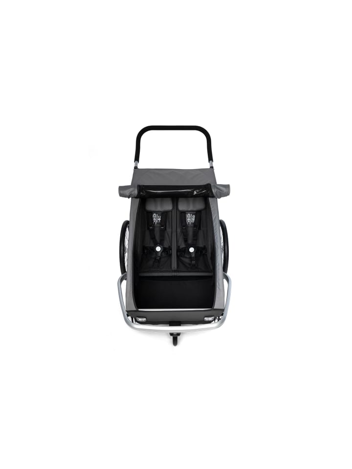 Croozer CROOZER Kid Keeke 2 2in1 Kinderfahrradanhänger  - Farbe: Mountain Gray günstig kaufen onesize