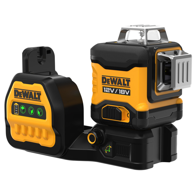 DeWalt DCE089NG18-XJ Samonivelační křížový laserový nivelátor 3x360° zelený paprsek 12/18 V bez baterií a nabíječky