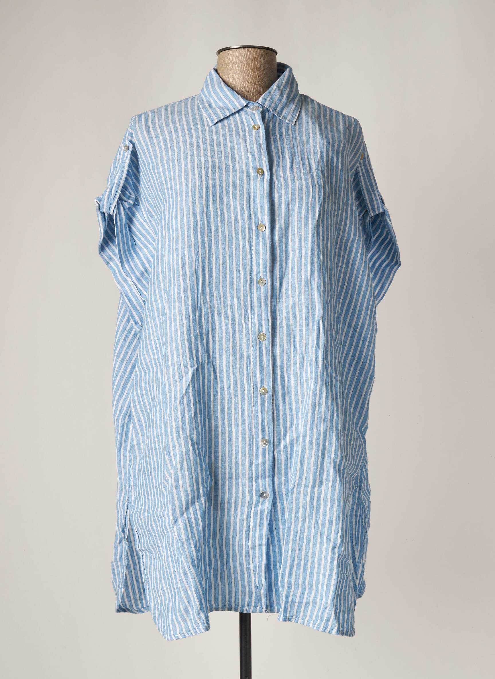 Yesta Tuniquemanchecourte Femme couleur bleu