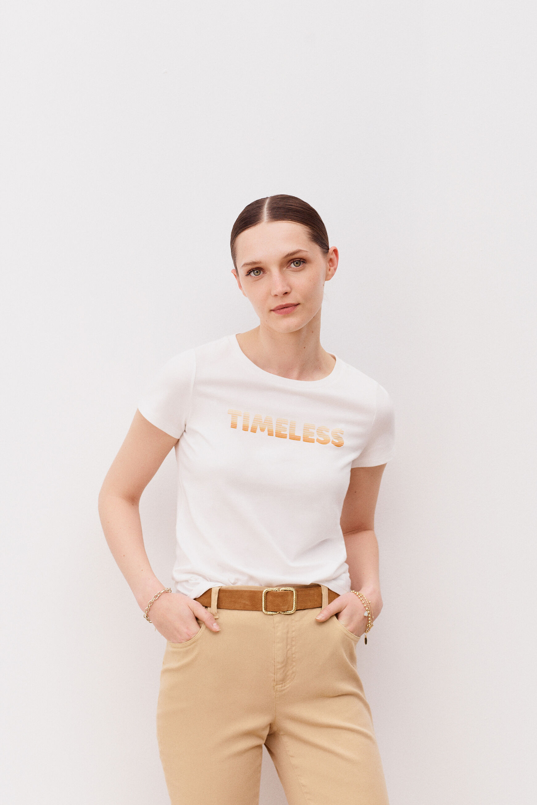 t-shirt fortuna ivoire femme
