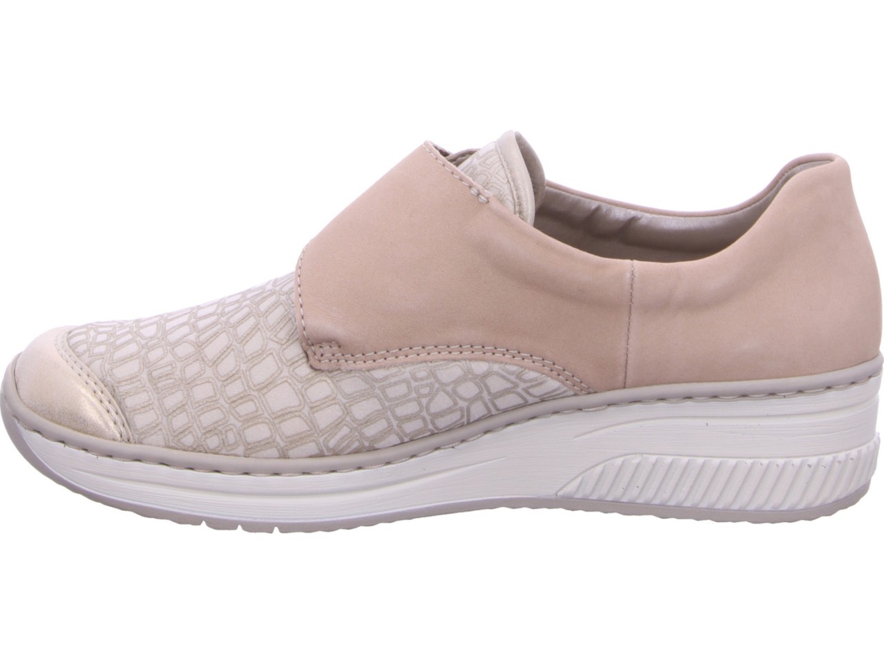 RIEKER Sportliche Slipper beige