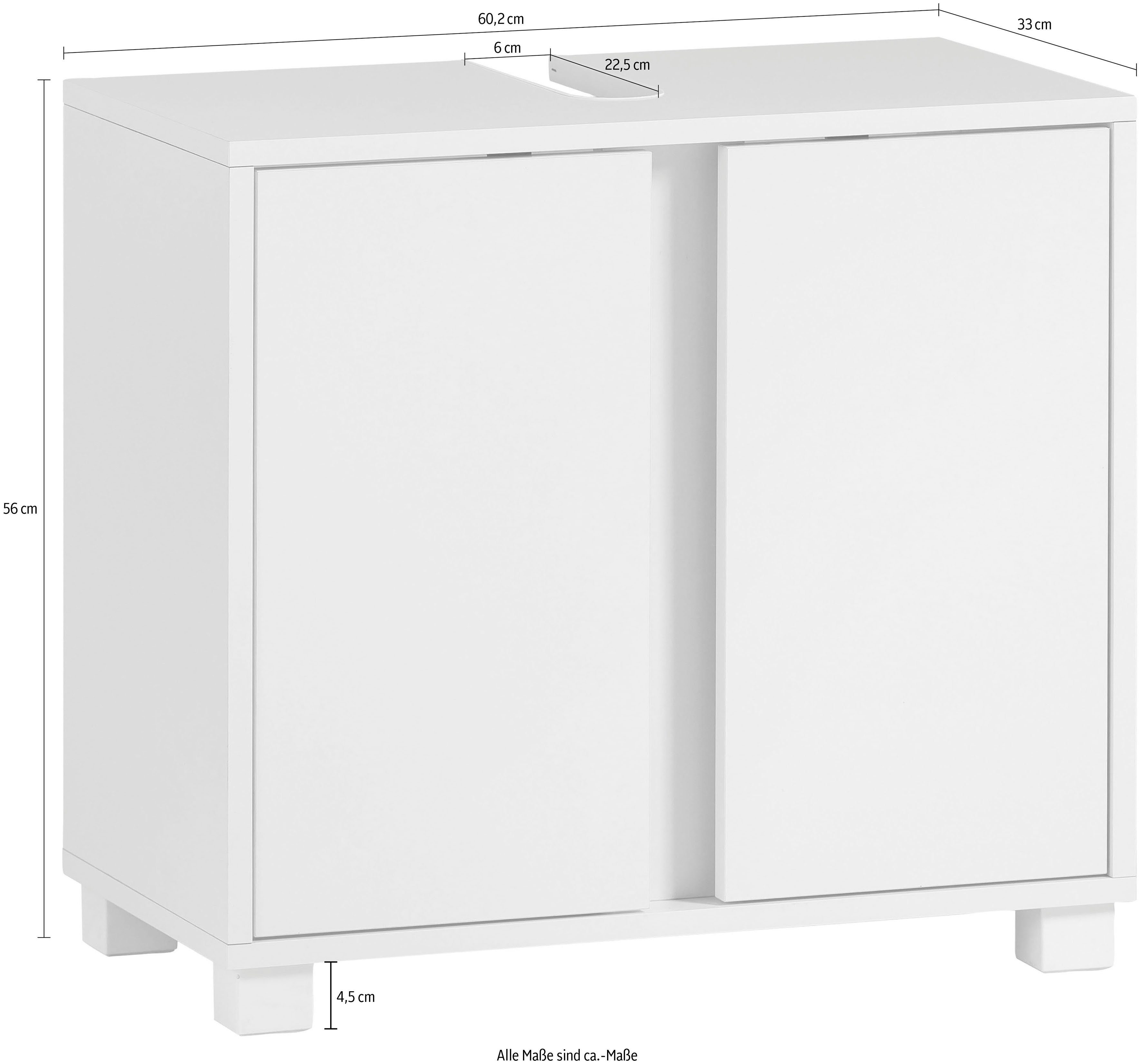 INOSIGN Badmöbel-Set Dex, (3-St), bestehend aus Waschbeckenunterschrank, Hochschrank, Spiegelschrank