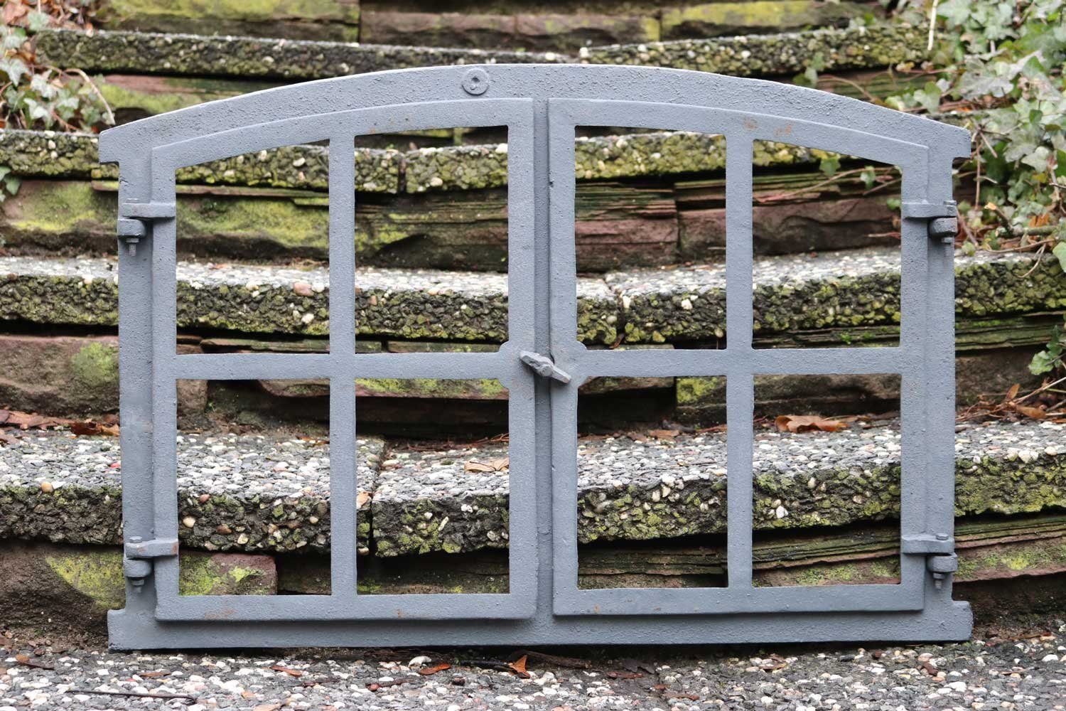 Aubaho Fenster Stallfenster Fenster zum Öffnen Scheunenfenster grau 74cm wie Antik Ei