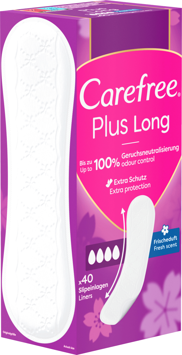 Slipeinlagen Plus Long Frischeduft, 40 St