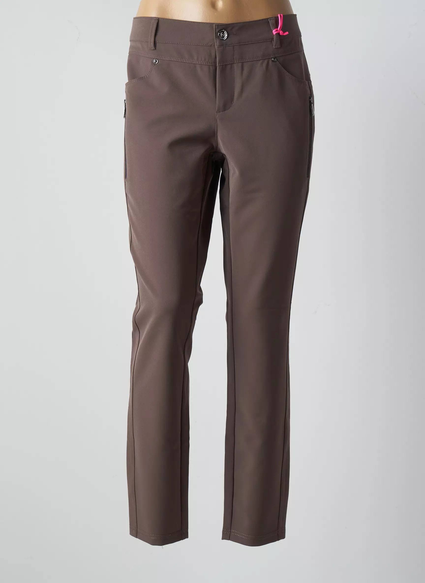 Street One Pantalons Slim Femme couleur marron